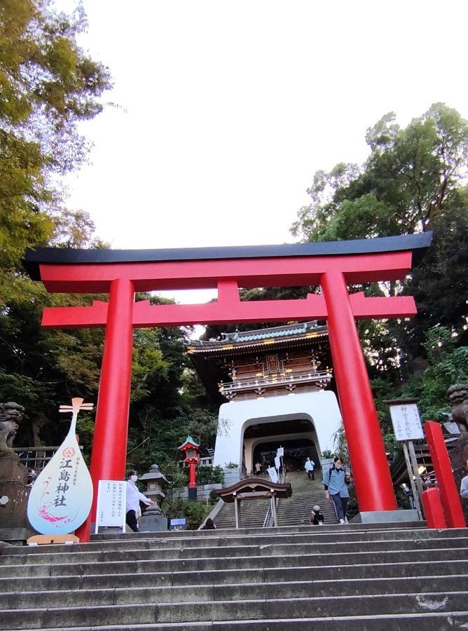 江の島の頂上から海を眺める一棟ヴィラ 一組限定貸切 The Enoshima Villa Ao Fujisawa Exteriör bild